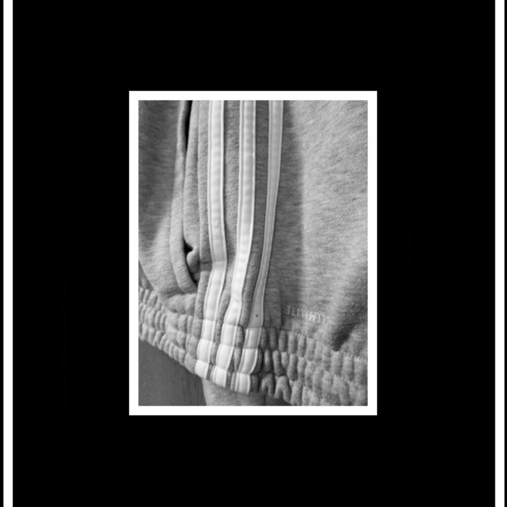 New Very Soft & Stylish Adidas White Stripes Athletic Gray Pants